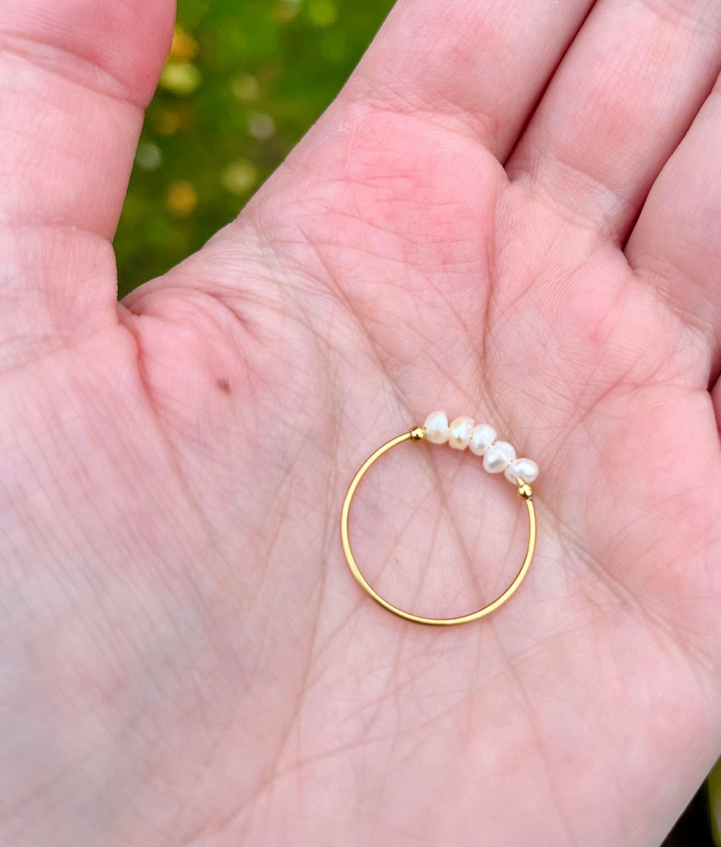 Layla Dainty Irregular Freshwater Pearl Ring