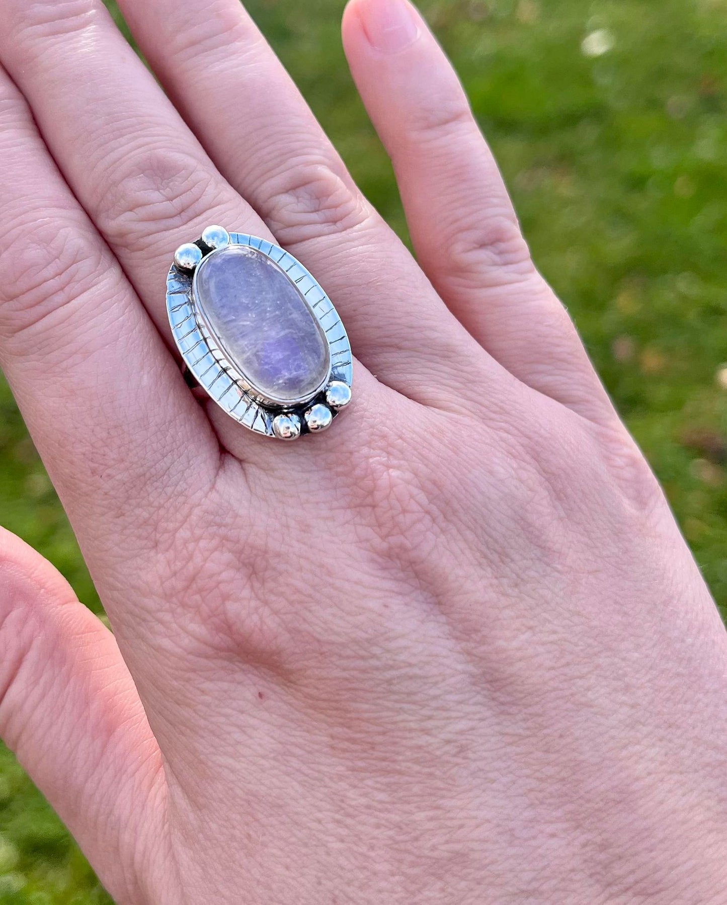 Maya Blue Moonstone 925 Sterling Silver Ring