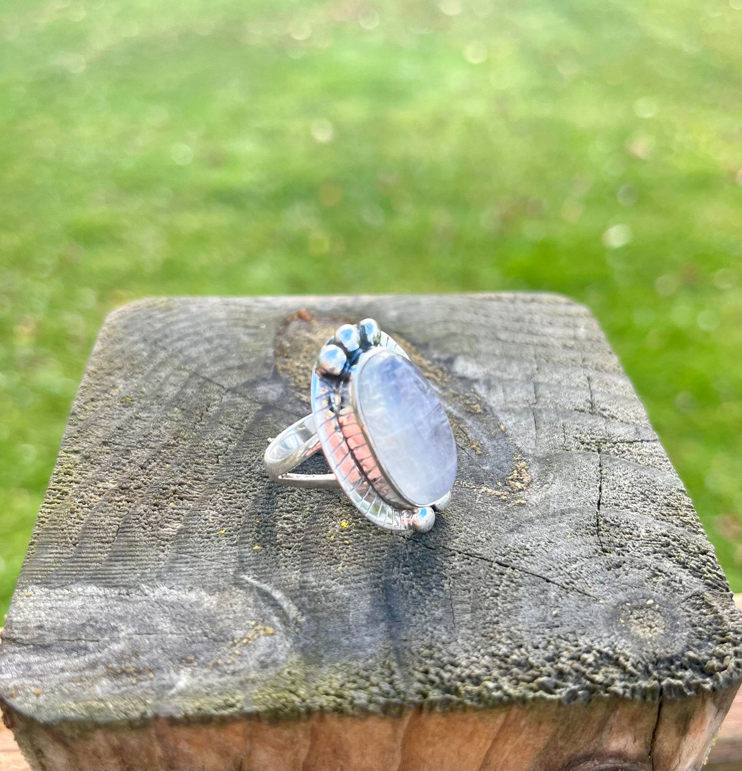 Maya Blue Moonstone 925 Sterling Silver Ring