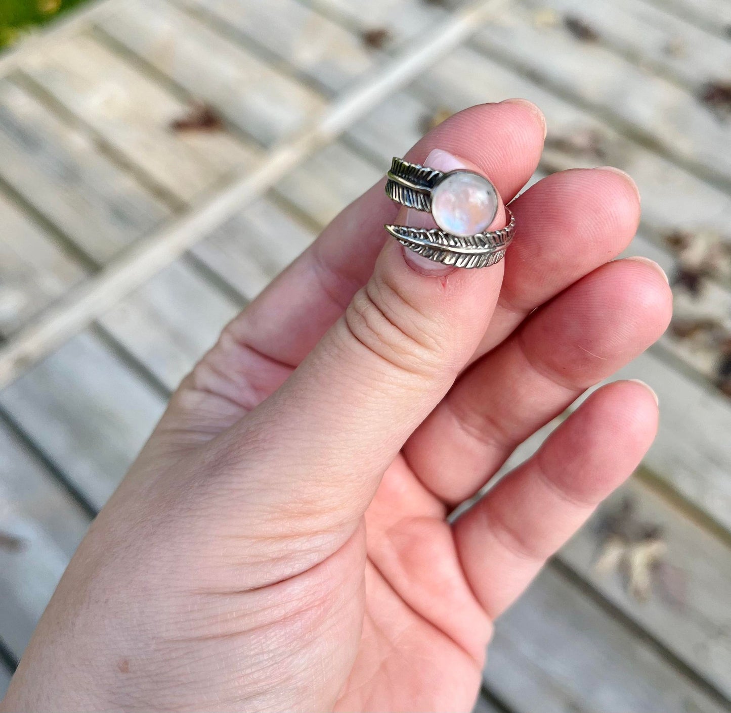 Liana Sterling Silver and Moonstone Ring