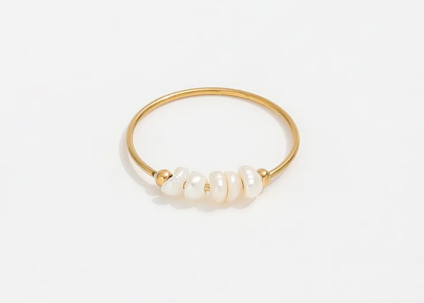 Layla Dainty Irregular Freshwater Pearl Ring