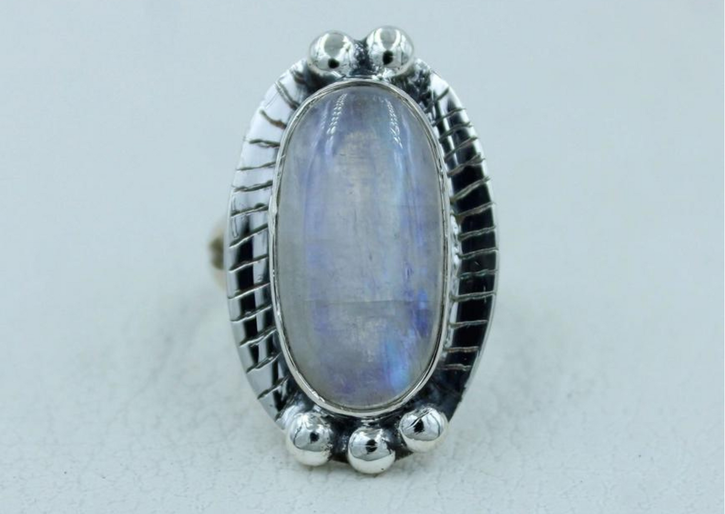 Maya Blue Moonstone 925 Sterling Silver Ring