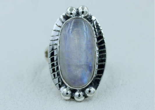 Maya Blue Moonstone 925 Sterling Silver Ring