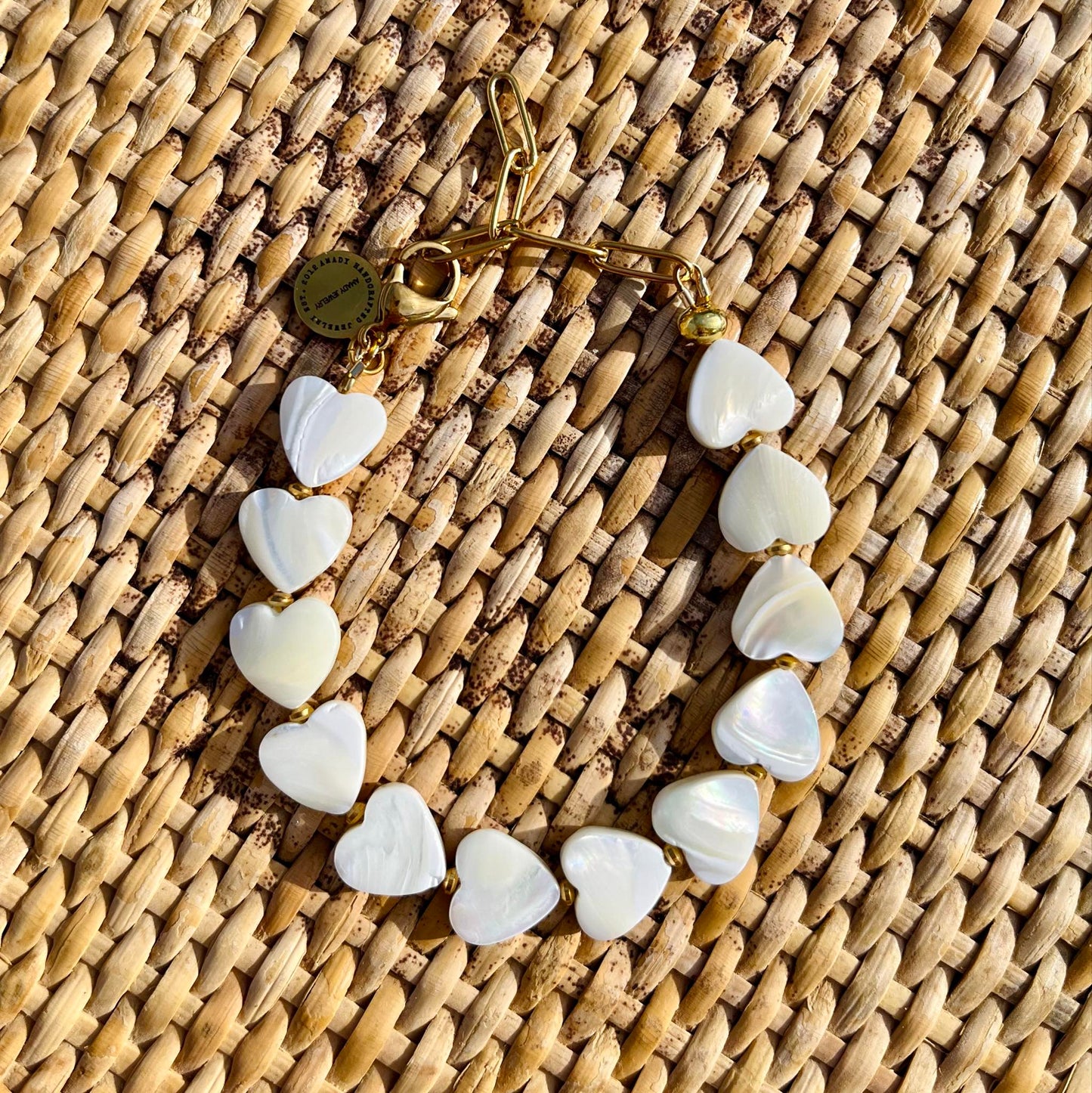 Davina Heart Shaped Shell Pearl Bracelet